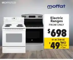 Surplus Furniture Electric Ranges offer