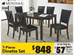 Surplus Furniture Bristol Grey Table & 6 Chairs (All-in-One Box) offer