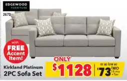 Surplus Furniture Kirkland Platinum Sofa/Loveseat Set offer