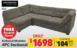 Surplus Furniture Kirkland Modular 4PC Sectional offer