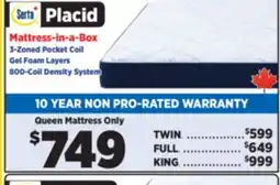 Surplus Furniture Placid Queen Mattress offer