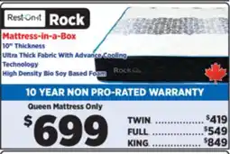 Surplus Furniture Rock Extra Firm Queen Mattress offer