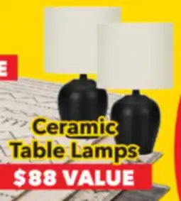 Surplus Furniture Black Ceramic 17' Table Lamp offer
