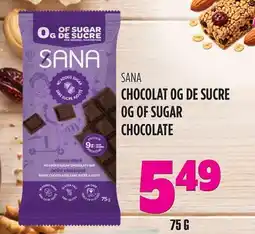 Marches Tau SANA CHOCOLAT OG DE SUCRE OG OF SUGAR CHOCOLATE offer