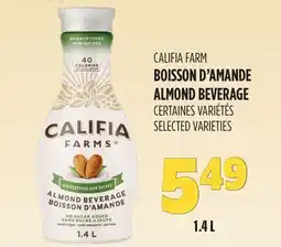 Marches Tau CALIFIA FARM BOISSON D'AMANDE offer