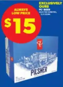 Real Canadian Liquorstore PC Pilsner offer