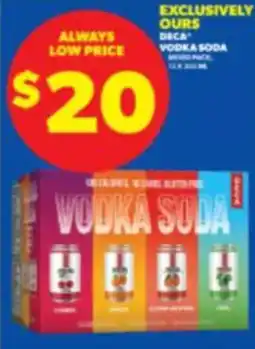 Real Canadian Liquorstore Deca vodka soda offer