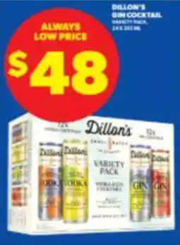 Real Canadian Liquorstore Dillon's gin cocktail variety pack offer