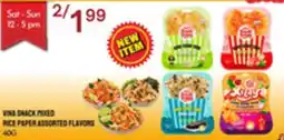 Lucky Supermarket Vina snack mixed rice paper assorted flavors offer
