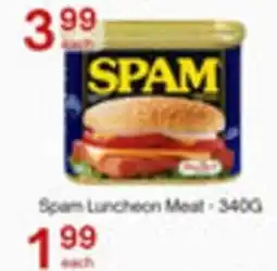 Lucky Supermarket Spam luncheon meat offer