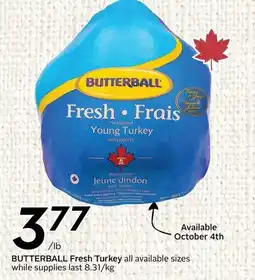 Safeway Butterball fresh turkey offer