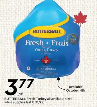 Butterball fresh turkey