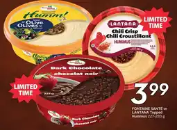 Safeway Fontaine Santé or Lantana Topped Hummus offer