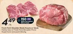 Safeway Fresh Pork Shoulder Blade Roasts or Steak offer