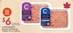 Safeway Compliments Ground Chicken or Turkey offer