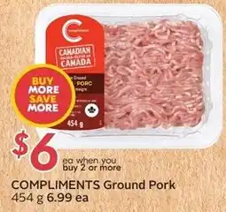 Safeway Compliments Ground Pork offer