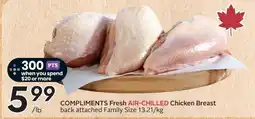 Safeway Compliments Fresh Air-Chilled Chicken Breast offer