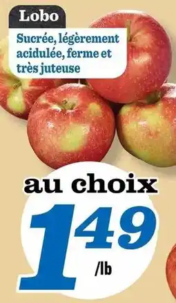 Marché Richelieu Lobo apples offer