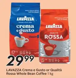Safeway Lavazza crema e gusto or qualita rossa whole bean coffee offer