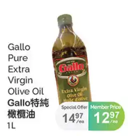 T&T Supermarket Gallo pure extra virgin olive oil offer