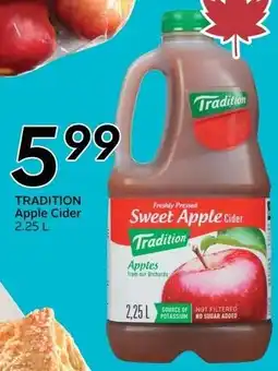 Safeway Tradition sweet apple cider offer