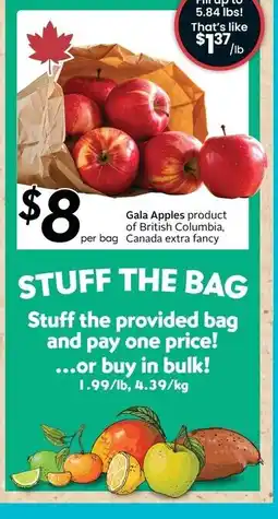 Safeway Gala Apples offer
