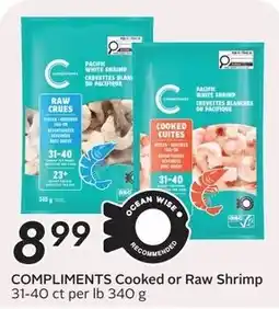 Safeway Ocean Wise Compliments Cooked or Raw Shrimp offer