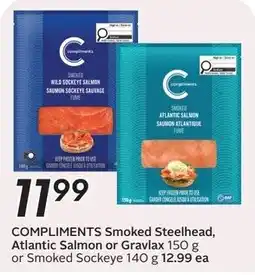 Safeway Compliments Smoked Sockeye or Atlantic Salmon offer