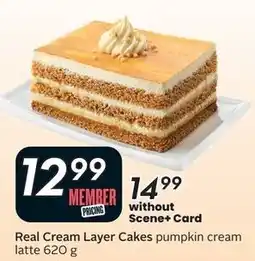 Safeway Real Cream Layer Cakes pumpkin cream offer