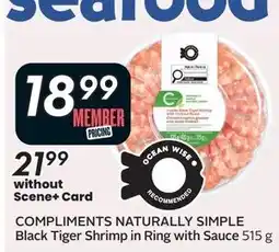 Safeway Black Tiger Shrimp in Ring with Sauce offer