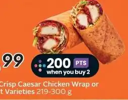 Safeway Crisp Caesar Chicken Wrap offer
