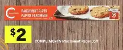 Foodland Compliments Parchment Paper offer