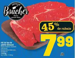 Marché Richelieu Artisan Boucher rôti de bas de palette désossé offer