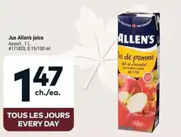 Giant Tiger Allen's juice offer