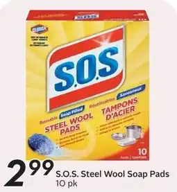 Safeway S.O.S. Steel Wool Soap Pads offer