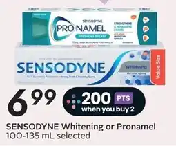 Safeway Sensodyne whitening or pronamel offer