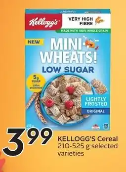 Safeway Kellogg's Mini Wheats Low Sugar offer
