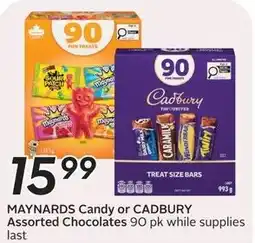 Safeway Maynards Candy or Cadbury Assorted Chocolates offer