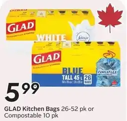 Safeway Glad kitchen bags offer