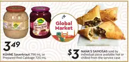 Safeway Kühne sauerkraut or prepared red cabbage offer
