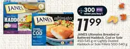 Safeway Janes ultimates breaded or battered haddock cod or sole offer