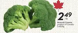 Safeway Broccoli Crowns offer