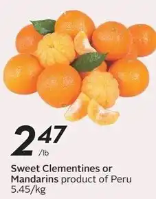 Safeway Sweet Clementines or Mandarins offer