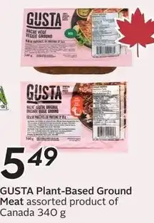 Safeway Gusta plant-based ground meat assorted product offer