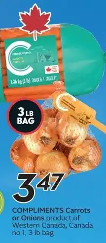 Safeway Compliments Carrots or Onions offer