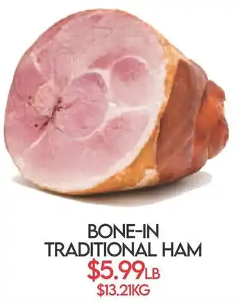 Bone-in traditional ham