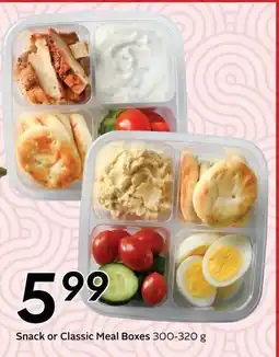 Safeway Snack or Classic Meal Boxes offer
