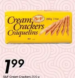 Safeway S&F cream crackers offer