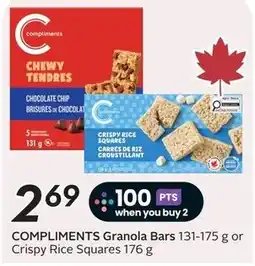 Safeway Compliments Granola Bars offer