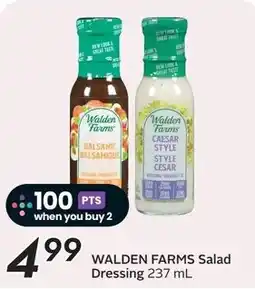 Safeway Walden Farms Salad Dressing offer